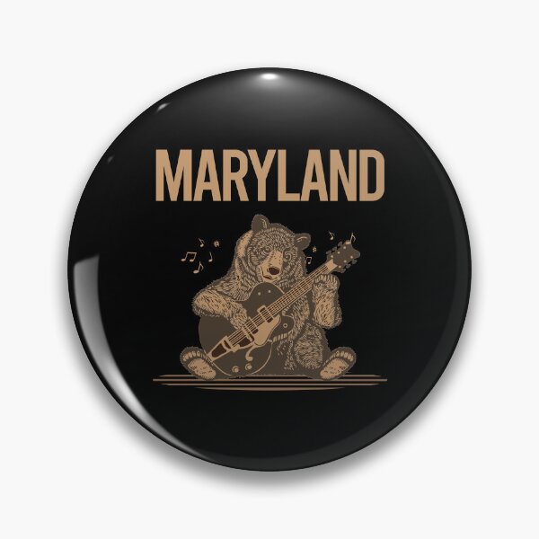 Item preview, Bear With Guitar Maryland designed and sold by BloodMoneyTwit.