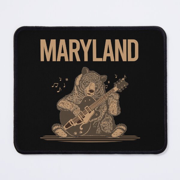 Item preview, Bear With Guitar Maryland designed and sold by BloodMoneyTwit.