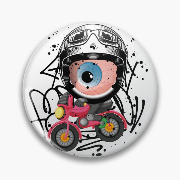 Item preview, Monster Eye Motorbike Graffit Street Art designed and sold by NobuCollections.