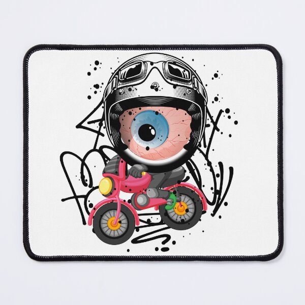 Item preview, Monster Eye Motorbike Graffit Street Art designed and sold by NobuCollections.