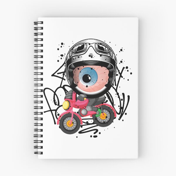 Item preview, Monster Eye Motorbike Graffit Street Art designed and sold by NobuCollections.