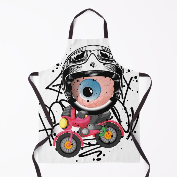 Item preview, Monster Eye Motorbike Graffit Street Art designed and sold by NobuCollections.