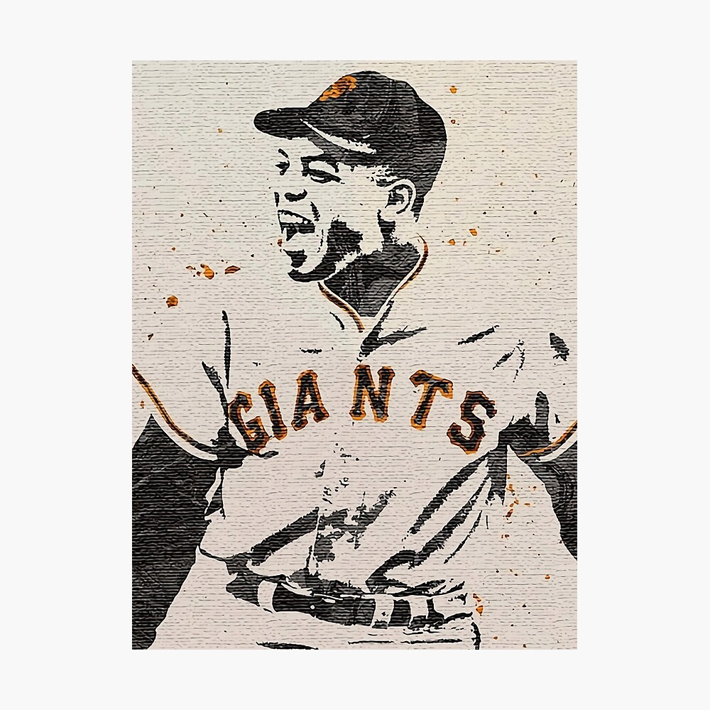 Willie Mays Illustrated Montage Graphic T-Shirt for Sale by sampowellart