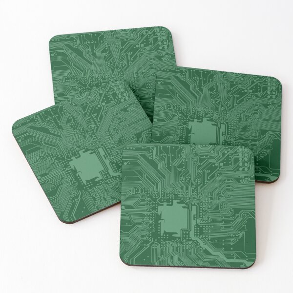 Item preview, Green Geek Motherboard Circuit Pattern designed and sold by livianasgifts.