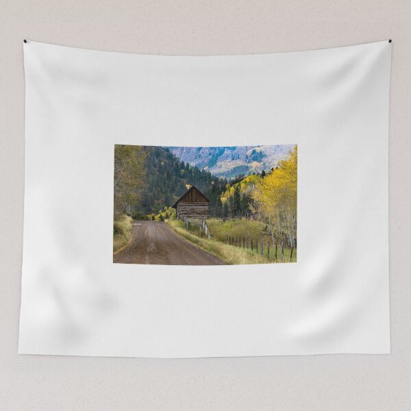 Item preview, Vintage Barn with fall colors on Last Dollar Road in Telluride, CO designed and sold by vagabondgal.
