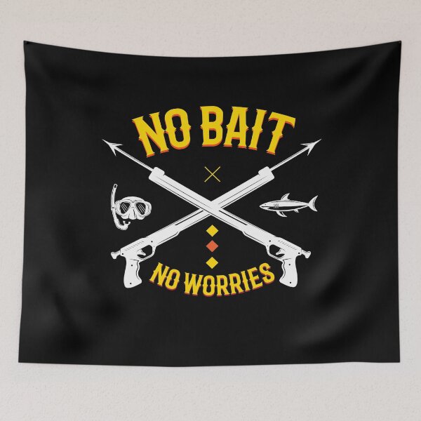 Item preview, No Bait Spearfishing Harpoon Diver designed and sold by MooonTees.