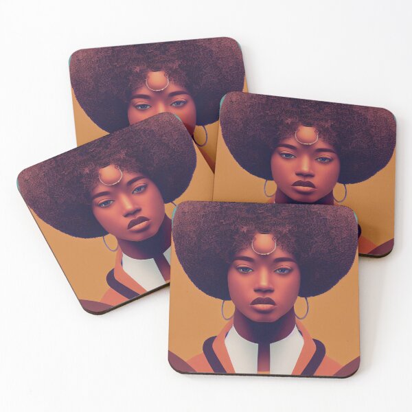 Item preview, BEAUTIFUL AFRICAN WOMAN Midjourney AI Artwork designed and sold by davidjulie.