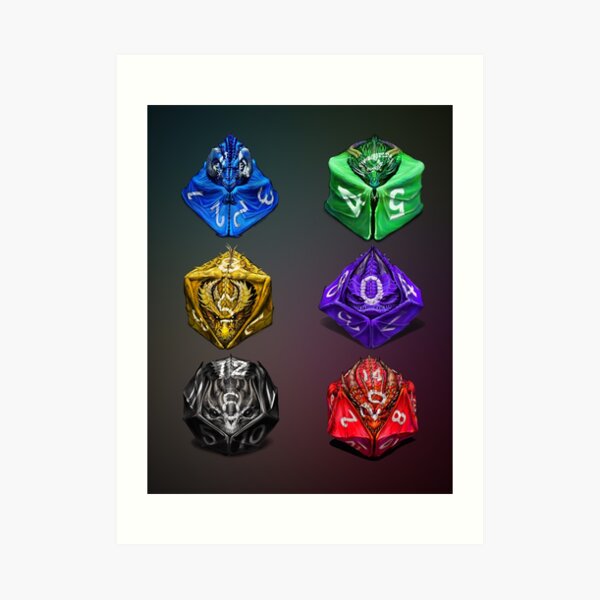 Dragon Dice Art Print