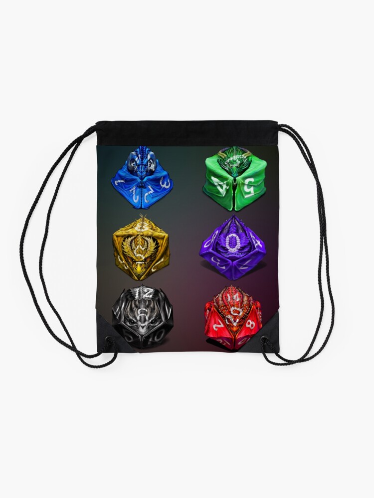 Alternate view of Dragon Dice Drawstring Bag