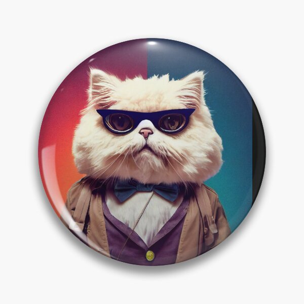 Item preview, anthropomorphic persian cat portrait - persian cat in a bistro 2 designed and sold by Catator.
