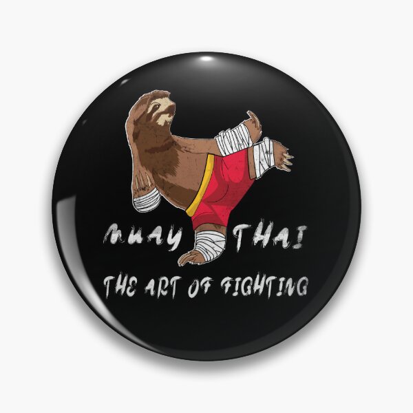 Item preview, Muay Thai Boxing Gift Thailand Sloth Thai Boxer designed and sold by Lenny Stahl.