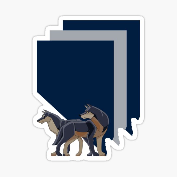 "Nevada Border, Wolf Pack" Sticker for Sale by LatterDaze Redbubble