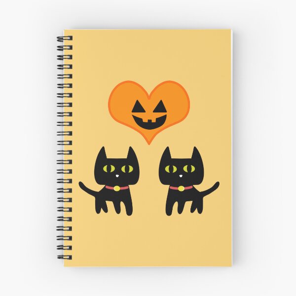 Item preview, Black Cats and Halloween Pumpkin Heart designed and sold by usernamenaijan.