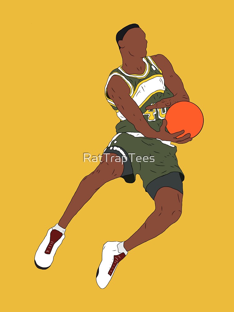 "Shawn Kemp Dunk" Tshirt for Sale by RatTrapTees Redbubble shawn