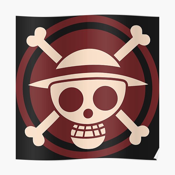 "Straw hat jolly roger" Poster for Sale by Bishowjit25 Redbubble