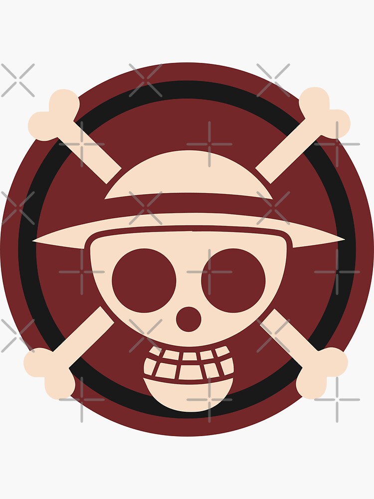 "Straw hat jolly roger" Sticker for Sale by Bishowjit25 Redbubble