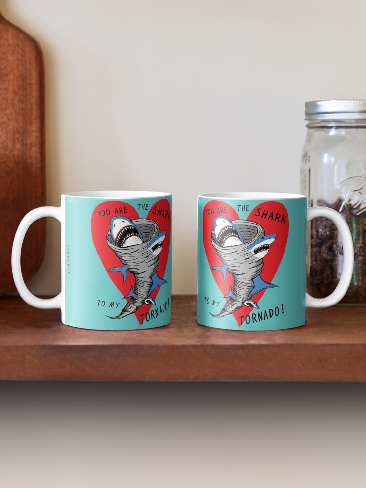 Alternate view of Shark To My Tornado Mug
