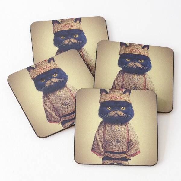 Item preview, anthropomorphic persian cat portrait - persian cat in traditional clothing designed and sold by Catator.