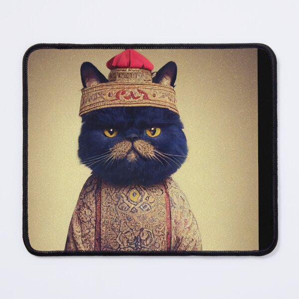 Item preview, anthropomorphic persian cat portrait - persian cat in traditional clothing designed and sold by Catator.