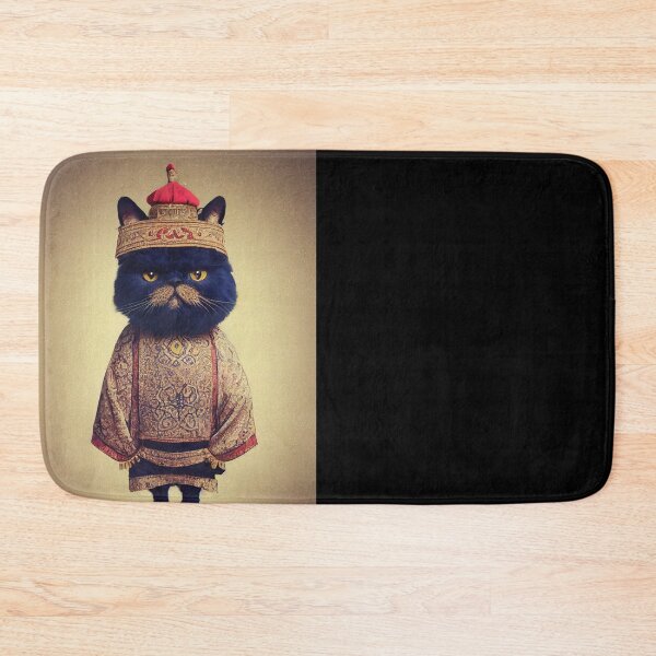 Item preview, anthropomorphic persian cat portrait - persian cat in traditional clothing designed and sold by Catator.