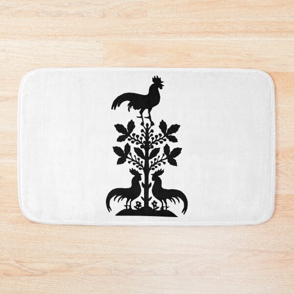 Item preview, Fairytale Germany roosters birds paper cut silhouette black designed and sold by G-M-Designs.