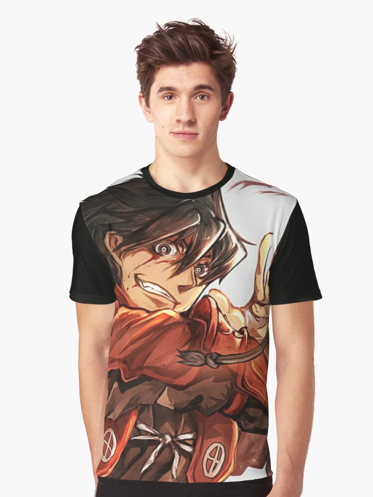 Red Graphic Drifters Design Anime Shirt