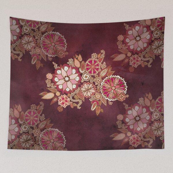 Item preview, Golden Embroidery Flowers designed and sold by Barbora  Urbankova.