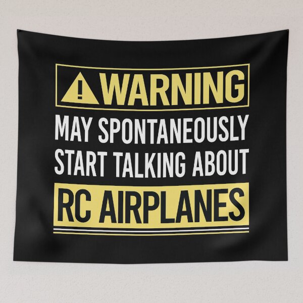 Item preview, Warning About RC Airplane Airplanes Plane Planes designed and sold by WrightTrouble.
