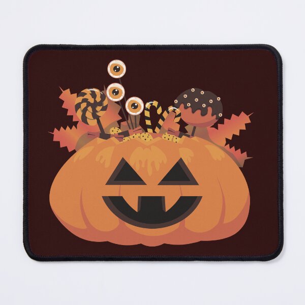 Item preview, Pumpkin basket full of scary Halloween sweets designed and sold by Art-of-Rory.