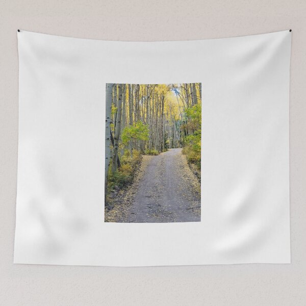 Item preview, A Yellow Tunnel of Aspen on Last Dollar Road in Telluride, CO designed and sold by vagabondgal.