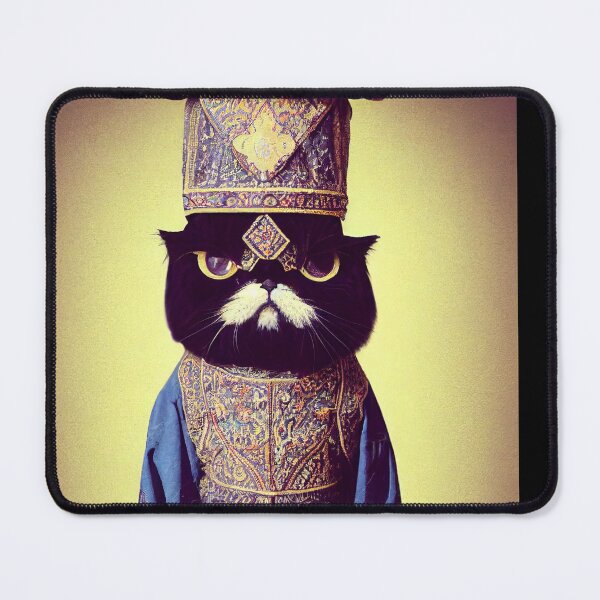 Item preview, anthropomorphic persian cat portrait - persian cat in traditional clothing v2 designed and sold by Catator.