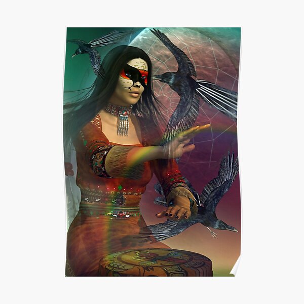 raven woman Poster