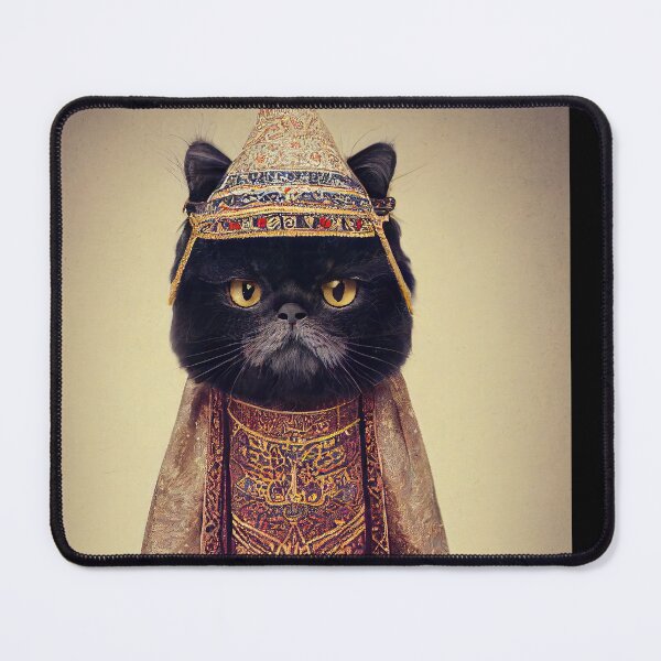Item preview, anthropomorphic persian cat portrait - persian cat in traditional clothing v3 designed and sold by Catator.