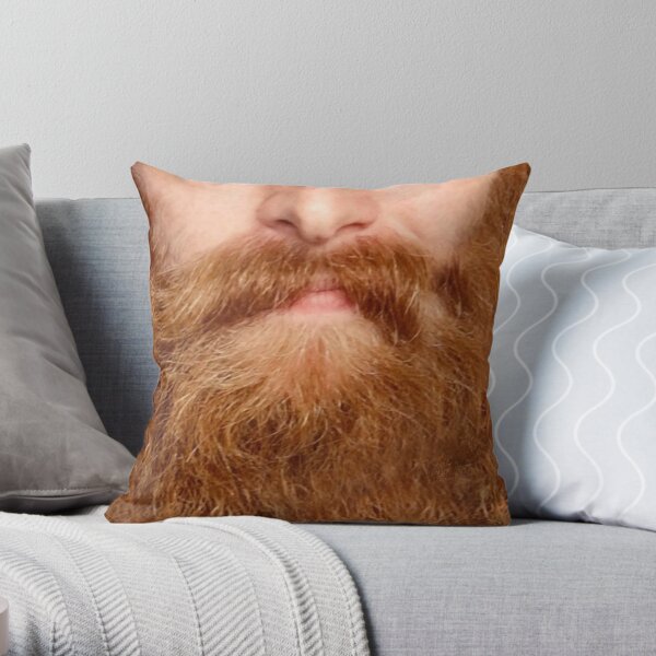 Ginger beard Throw Pillow