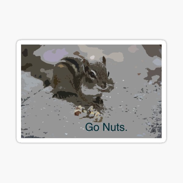 Go Nuts Chipmunk Sticker