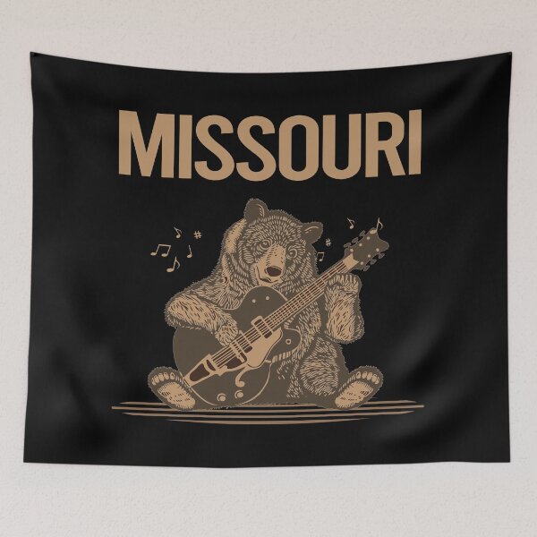 Item preview, Bear With Guitar Missouri designed and sold by BloodMoneyTwit.