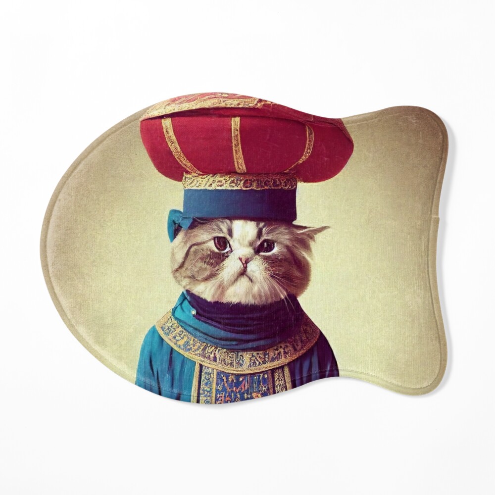 anthropomorphic cat portrait - persian cat professor wearing a