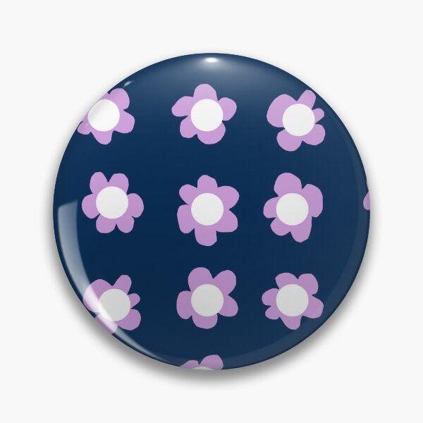 Item preview, Purple flowers with navy background designed and sold by CatsHappy.