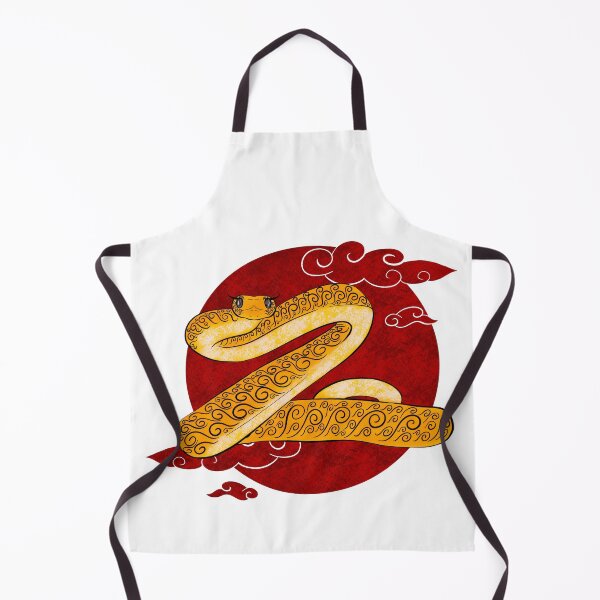 Item preview, Yellow Snake With Red Background Stylish Illustration designed and sold by zozoillustrated.