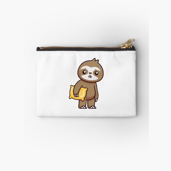 Item preview, Cute Sleepy Sloth Holding Pillow designed and sold by istoriadesign.