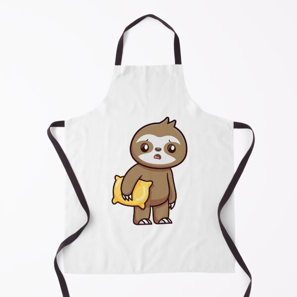 Item preview, Cute Sleepy Sloth Holding Pillow designed and sold by istoriadesign.