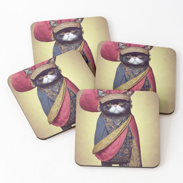 Item preview, anthropomorphic persian cat portrait - persian cat in traditional clothing v5 designed and sold by Catator.