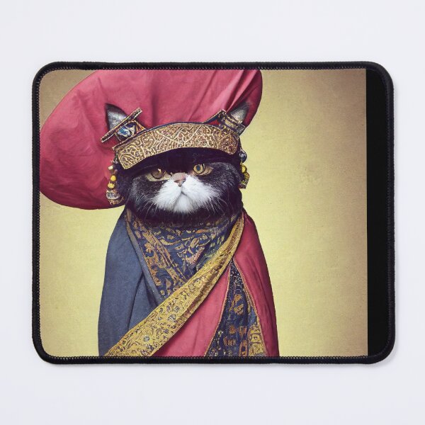 Item preview, anthropomorphic persian cat portrait - persian cat in traditional clothing v5 designed and sold by Catator.