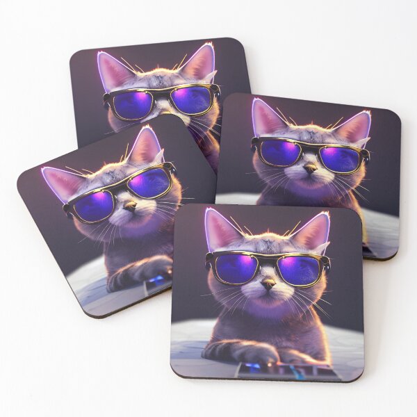 Item preview, Cool chilled cat designed and sold by Elflena.