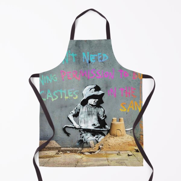 Item preview, Castles In The Sand - Colorful Street Art Banksy Quote  designed and sold by WE-ARE-BANKSY.