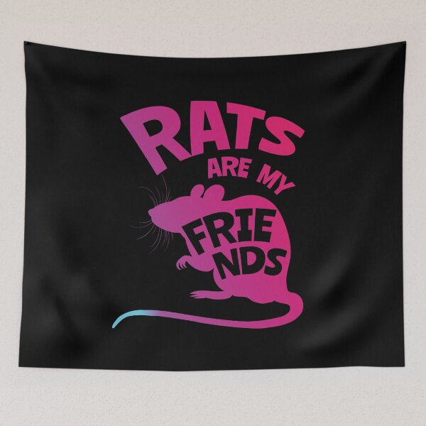 Item preview, Rats Are My Friends Cute Pet Rat Color Graphic Gift designed and sold by Delightfully Cynical.