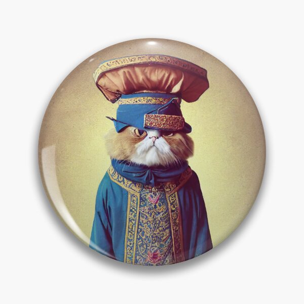 Item preview, anthropomorphic persian cat portrait - persian cat in traditional clothing v6 designed and sold by Catator.
