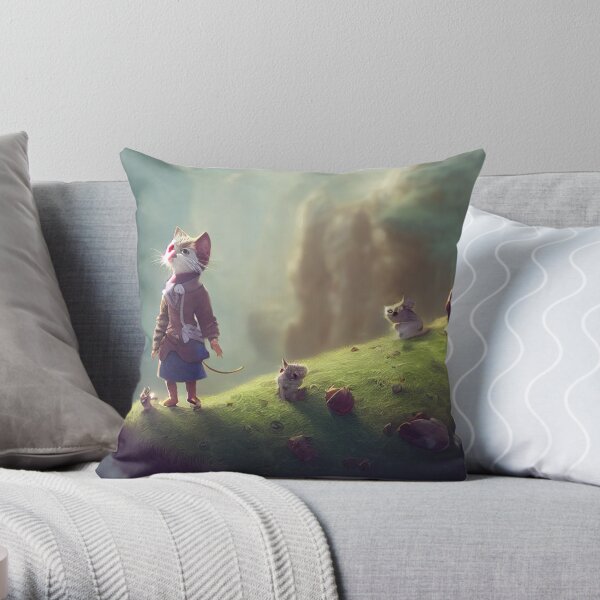 Adventure Cat, Explore The World With your Cat Throw Pillow
