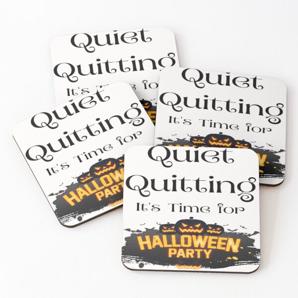Item preview, trendy funny Quiet Quitting its time for halloween designed and sold by Cameron Carter.