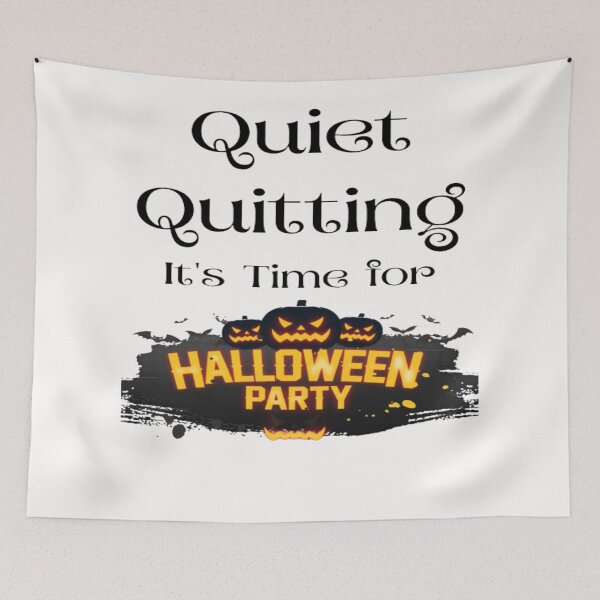 Item preview, trendy funny Quiet Quitting its time for halloween designed and sold by Cameron Carter.